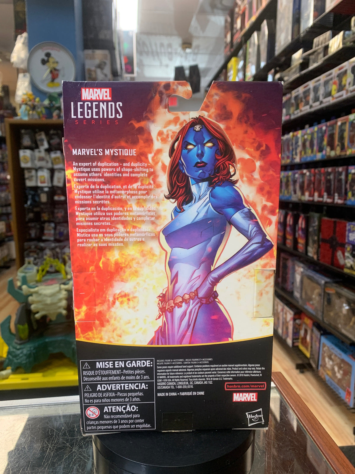 Marvels Mystique -Exclusive- (Marvel Legends, Hasbro) **SEALED** product image 4, provided for visual reference and product