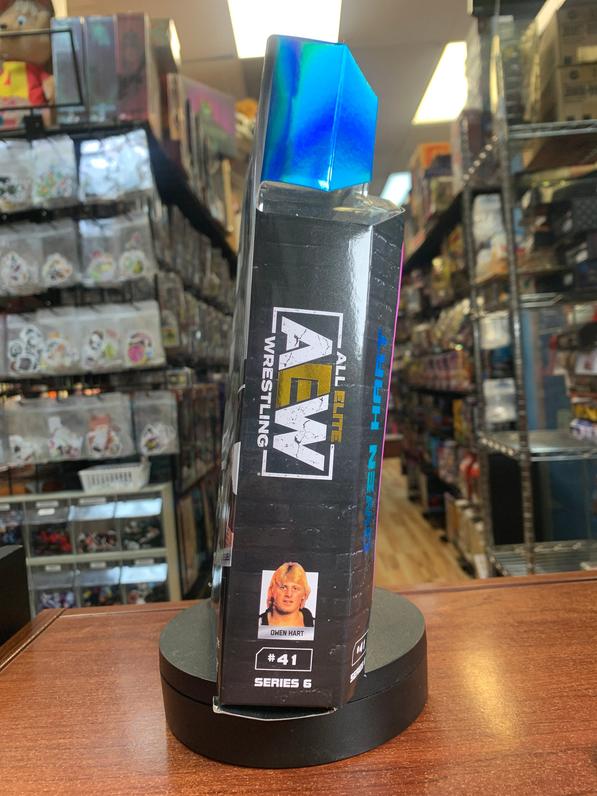Owen Hart #41 (All Elite Wrestling AEW, Jazwares) **SEALED** product image 2, provided for visual reference and product