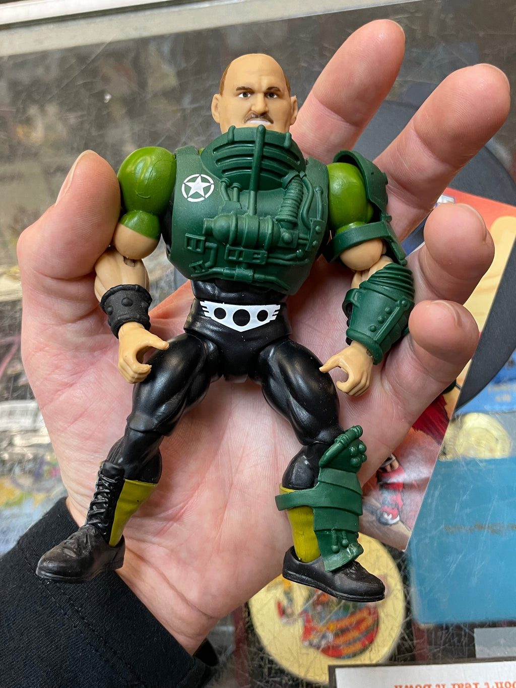 Sgt Slaughter as Man at Arms (WWE MOTU, Mattel) **COMPLETE** product image 7, provided for visual reference and product