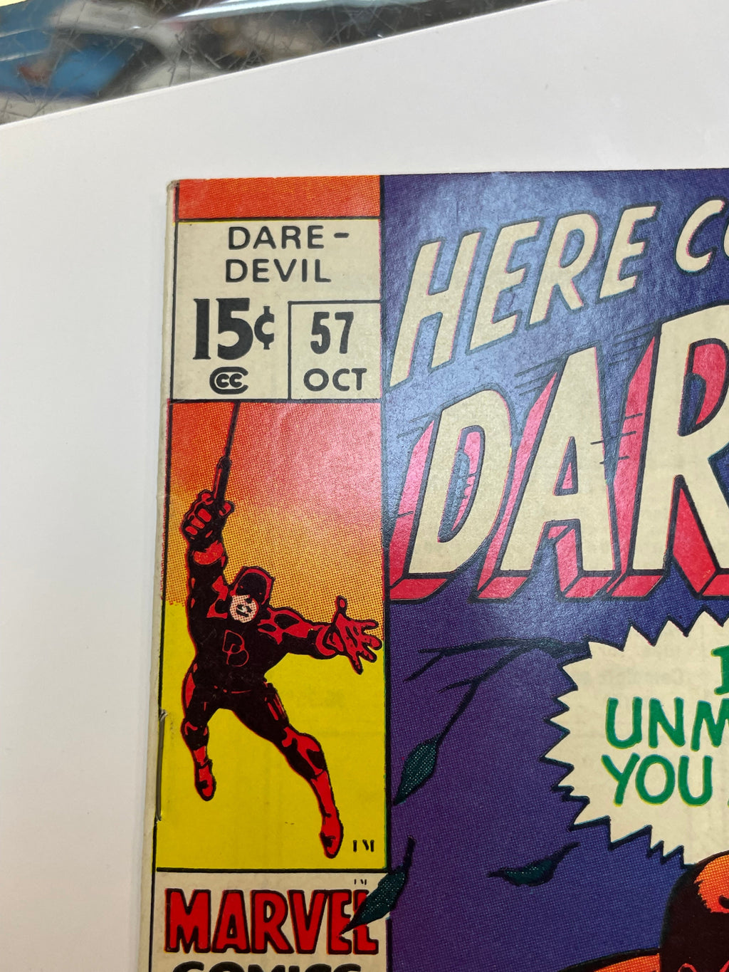 Daredevil #57 -Unmasked of Matt Murdock- (DC, Comics) Good product image 4, provided for visual reference and product detail