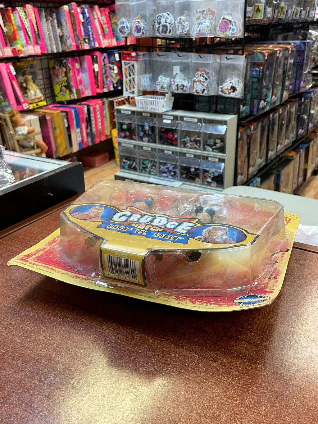 Luna & Sable Grudge Match (Vintage WWF Bone Crunchers, Jakks Pacific) SEALED product image 5, provided for visual reference