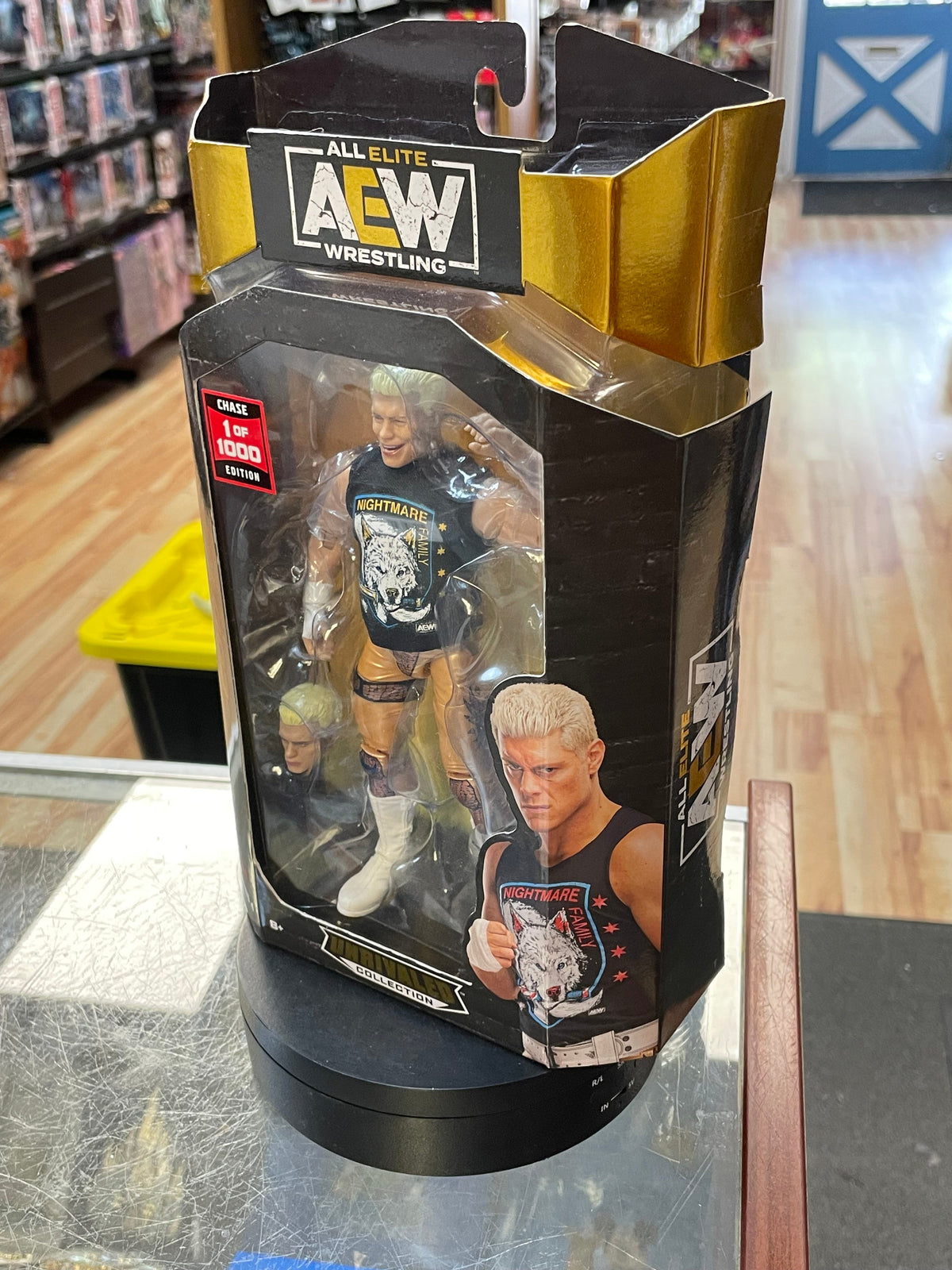 Cody Rhodes -Chase 1 of 1000- (AEW All Elite Wrestling, Jazwares) **SEALED** product image 2, provided for visual reference