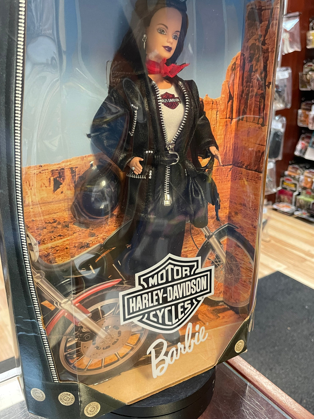 Harley Davidson Brunette Hair BArbie #22256 (Vintage Barbie, Mattel) **SEALED** product image 6, provided for visual
