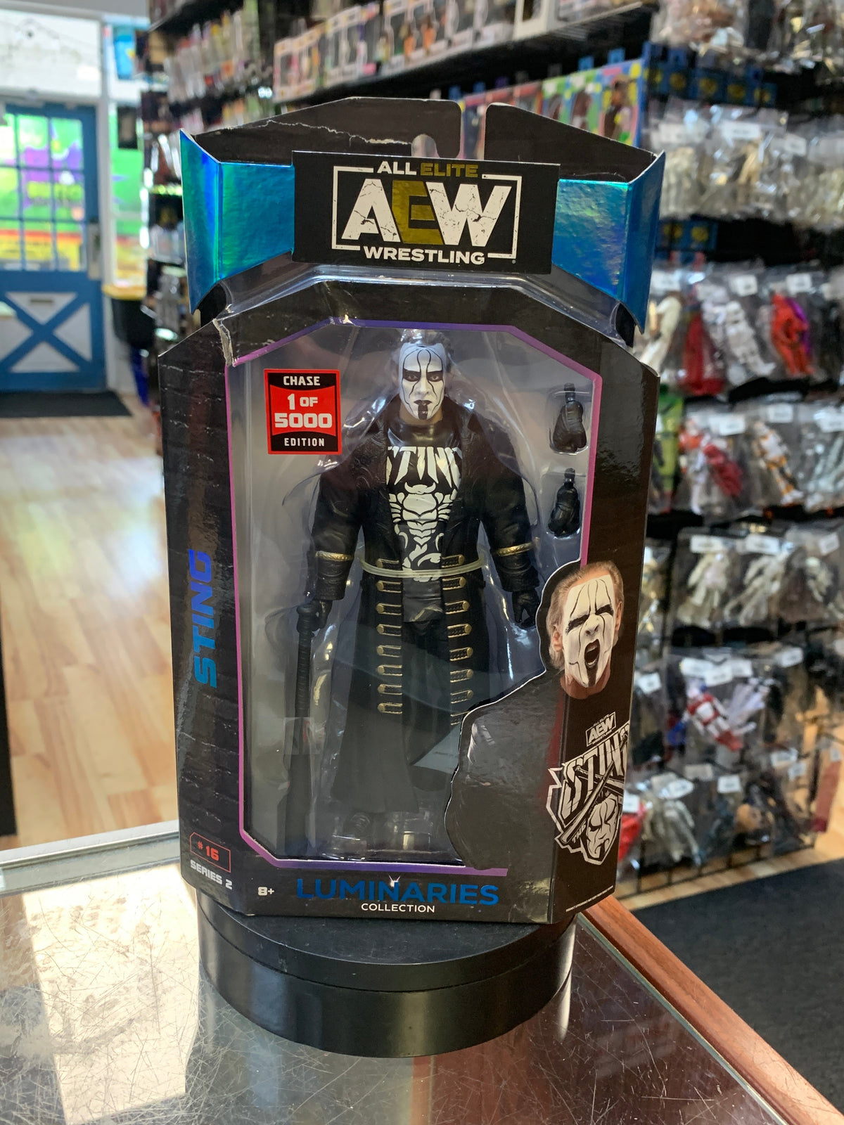 Sting Chase #09 Luminare (AEW All Elite Wrestling, Jazwares) **SEALED** product image 1, provided for visual reference and