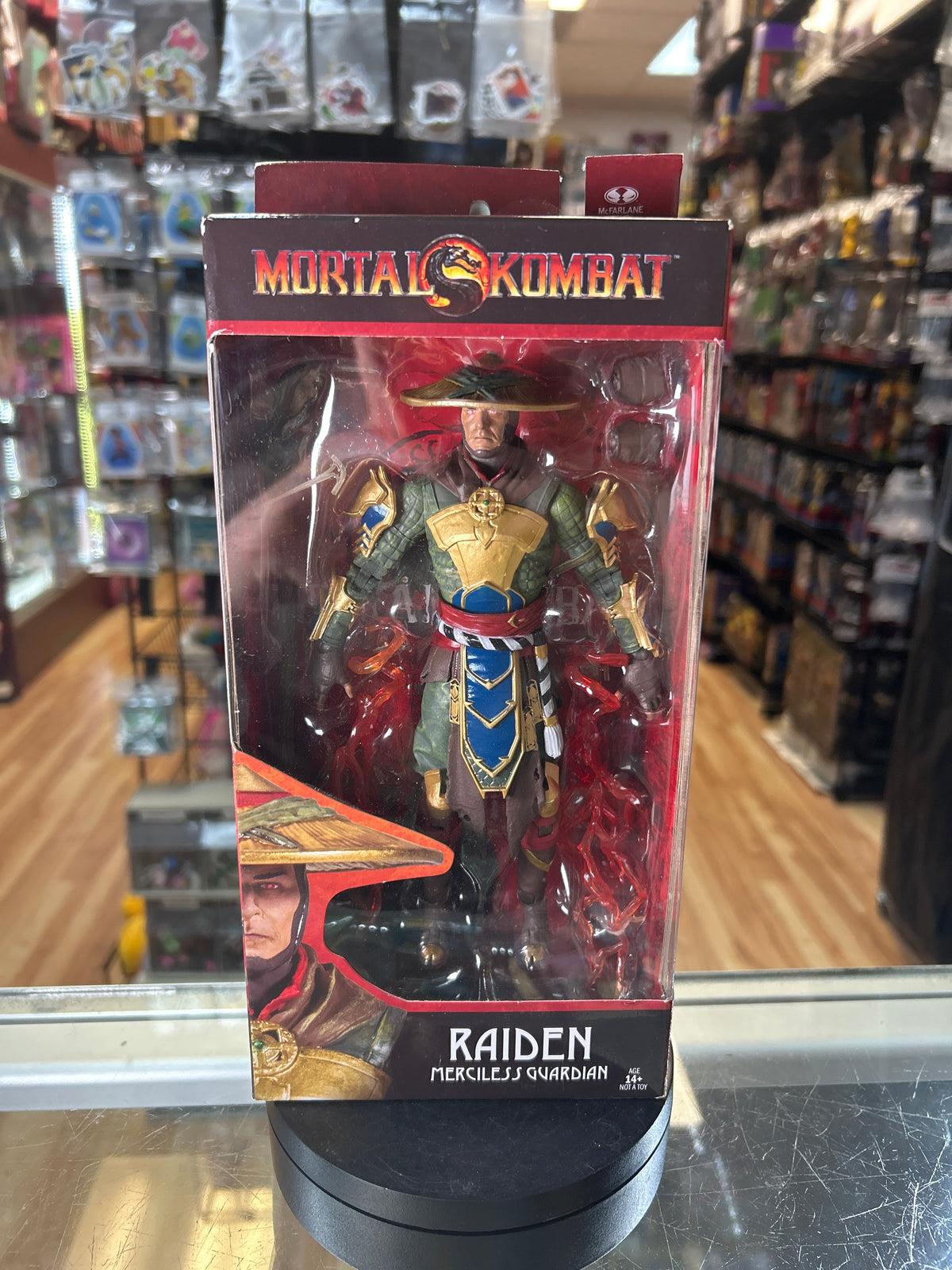 Raiden Merciless Guardian (Mortal Kombat, McFarlane Toys) product image 1, provided for visual reference and product detail