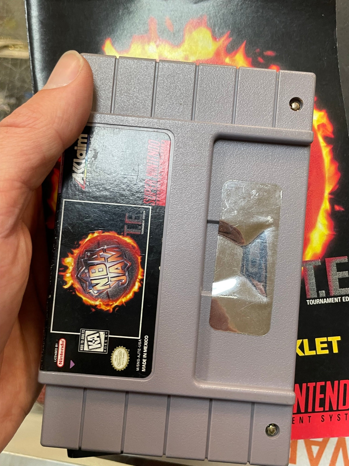 NBA JAM Tournament Edition with Manual (SNES Super Nintendo, Vintage Video Games) TESTED WORKING product image 11, provided