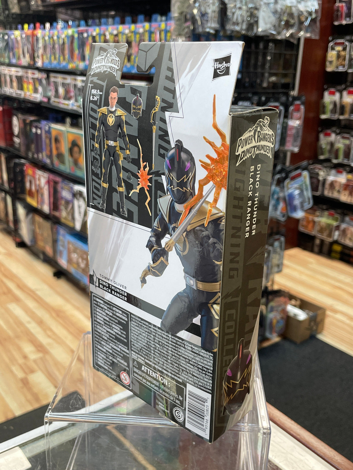 Dino Thunder Black Ranger (Power Rangers, Lightning Collection) SEALED product image 3, provided for visual reference and