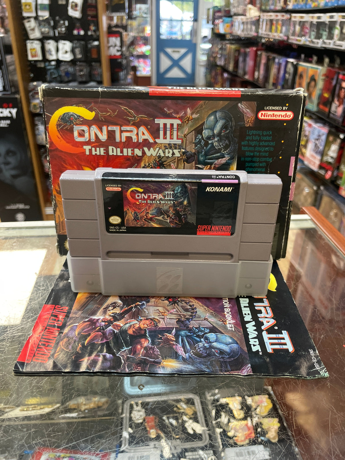 Contra III: Alien Wars with Box & Manual (SNES Super Nintendo, Vintage Video Games) LOOSE (Copy) product image 1, provided