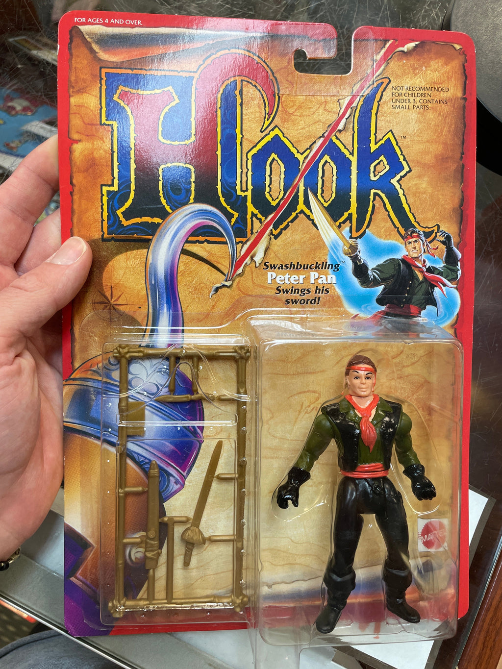 Swashbuckling Peter Pan #2849 (Vintage Hook, Mattel) SEALED product image 3, provided for visual reference and product