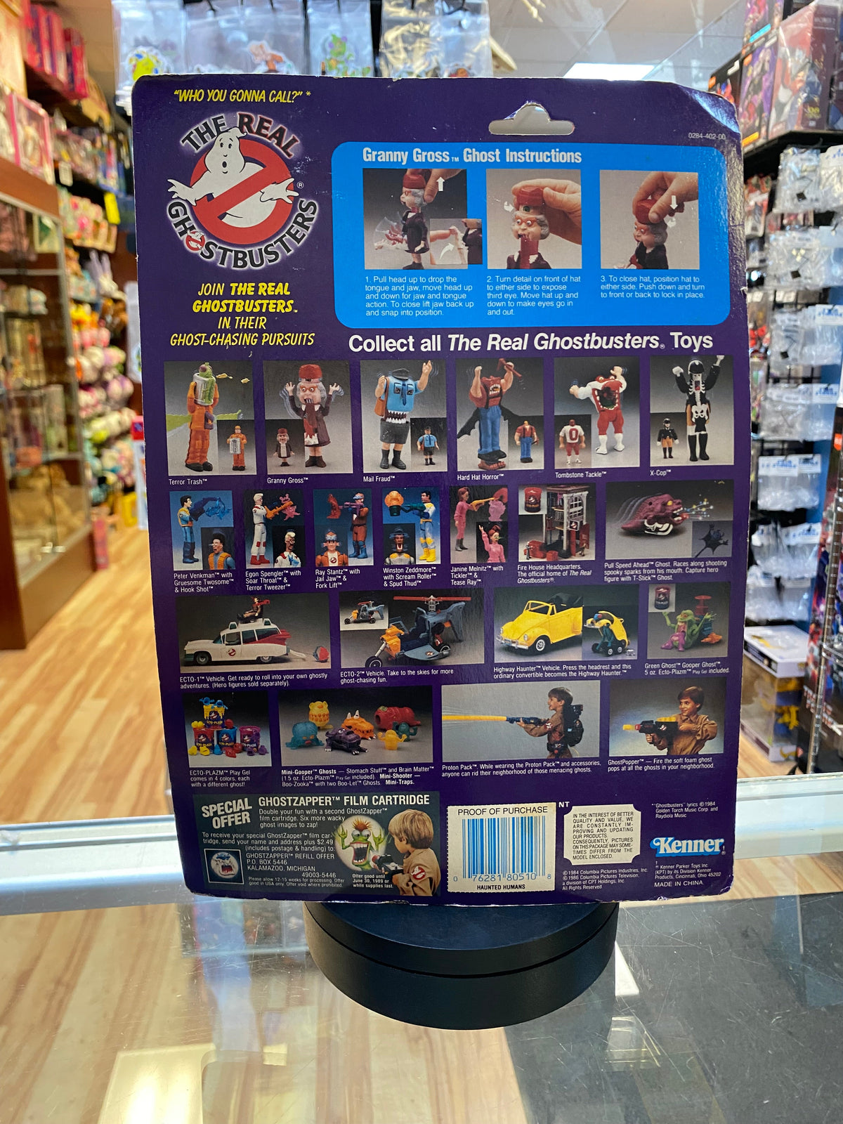 Granny Gross Ghost (Vintage Ghostbusters, Kenner) SEALED product image 4, provided for visual reference and product detail
