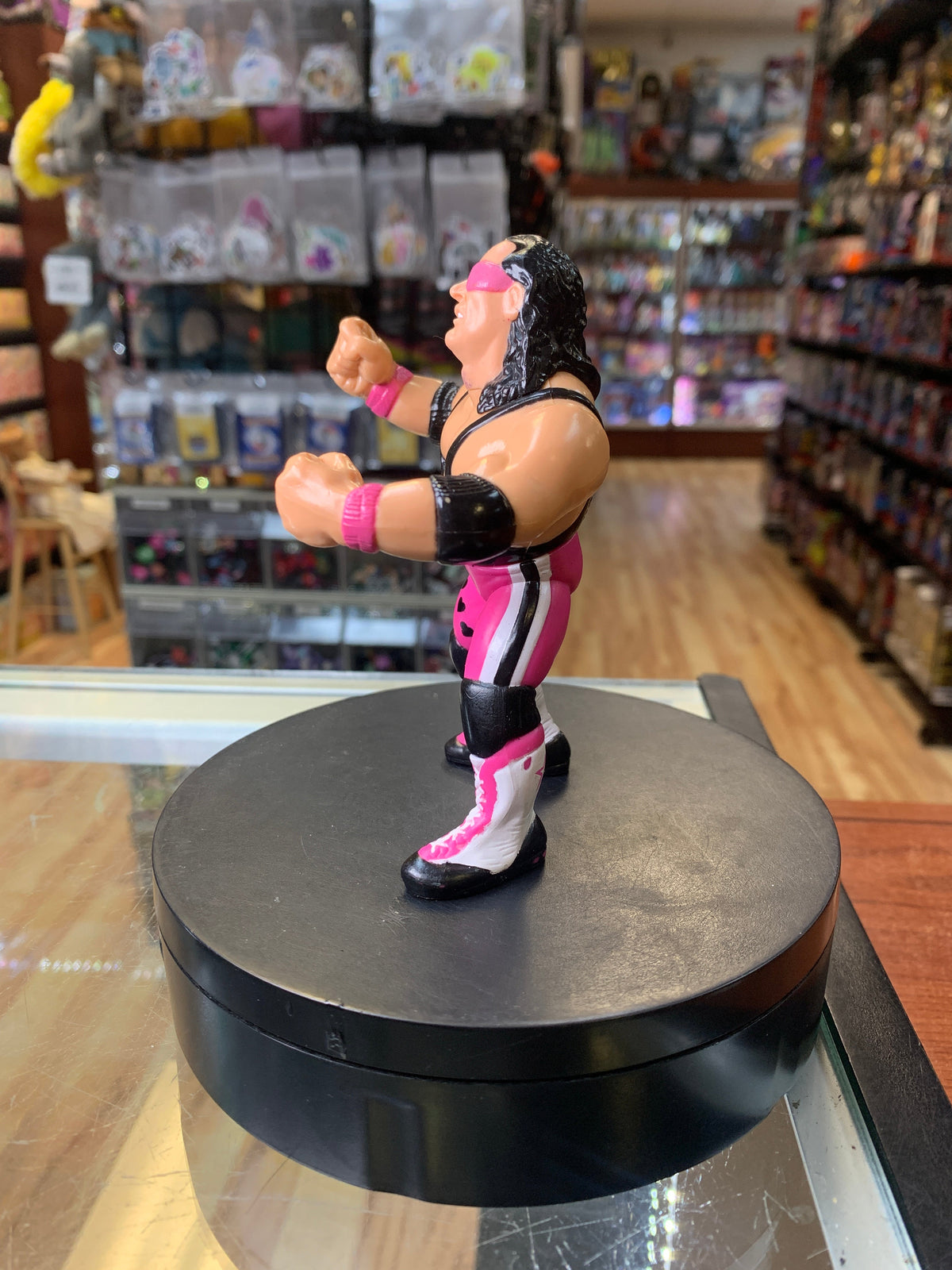 Brett Hart Pink 9052 (Vintage WWF WWE, Hasbro) product image 4, provided for visual reference and product detail review