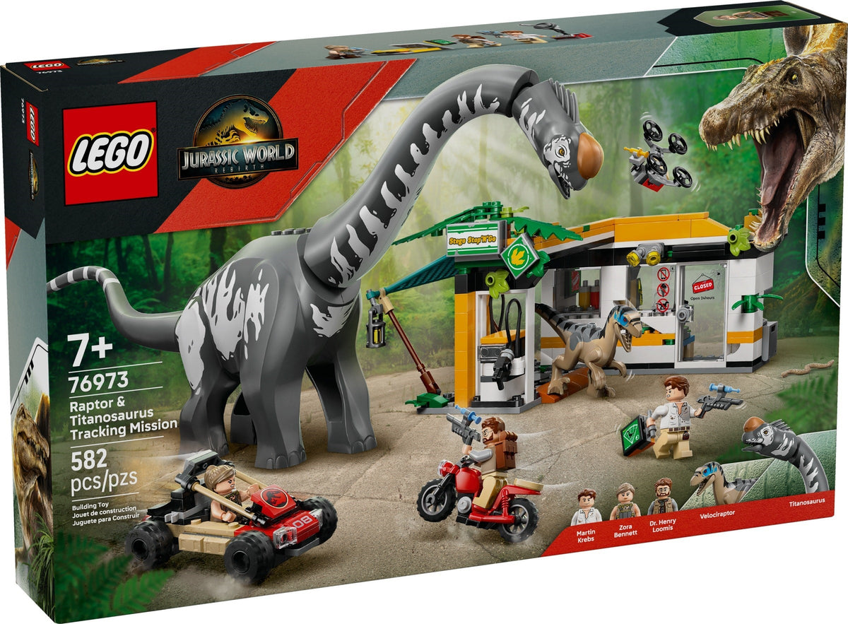 76973 Raptor & Titanosaurus Tracking Mission (Retired) (New Sealed) product image 1, provided for visual reference and
