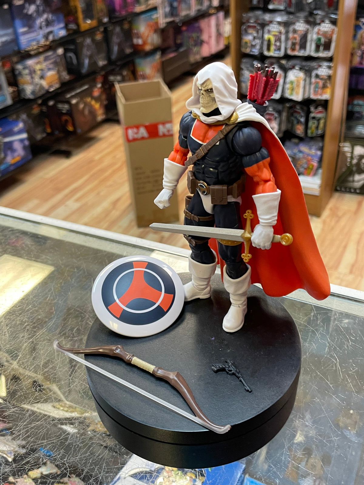 Taskmaster 85th Anniversary (Marvel Legends, Hasbro) INCOMPLETE product image 3, provided for visual reference and product
