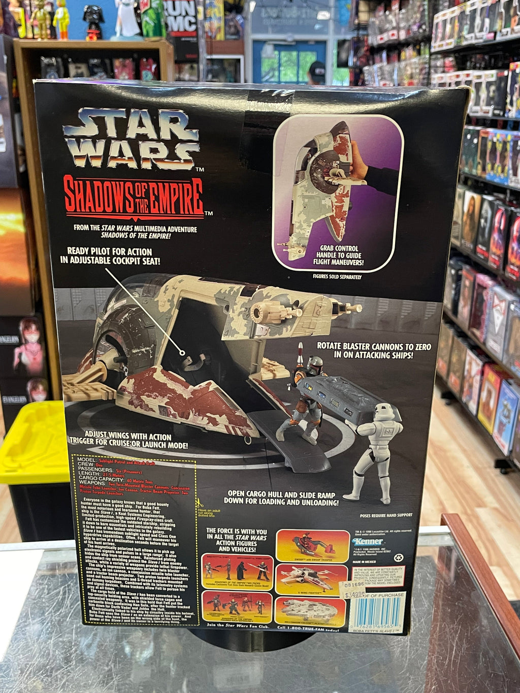 Shadows of the Empire Slave 1(Vintage Star Wars, Hasbro) SEALED product image 3, provided for visual reference and product