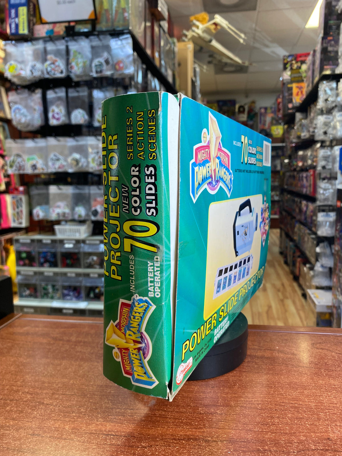 White Ranger Power Slide Projector (Vintage MMPR Power Rangers, Bandai) product image 4, provided for visual reference and