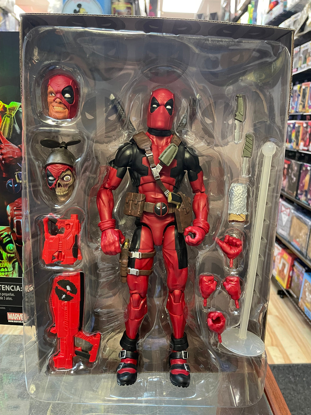 Deadpool -Deluxe 12"- (Marvel Legends, Hasbro) **COMPLETE** product image 2, provided for visual reference and product