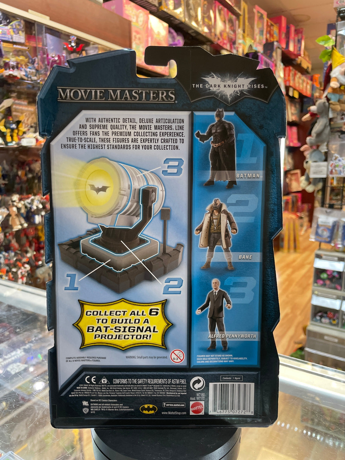 Alfred Pennyworth -Movie Masters- (DC The Dark Knight Trilogy, Mattel) SEALED product image 3, provided for visual reference