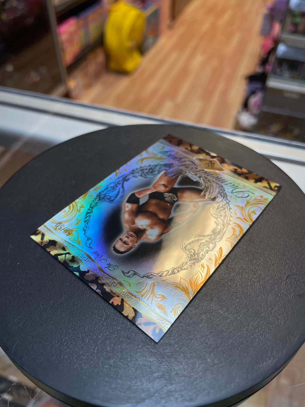 The Rock -Diamond Legacy- Gold Refractor 50/50 (WWE, Topps Chrome) product image 3, provided for visual reference and