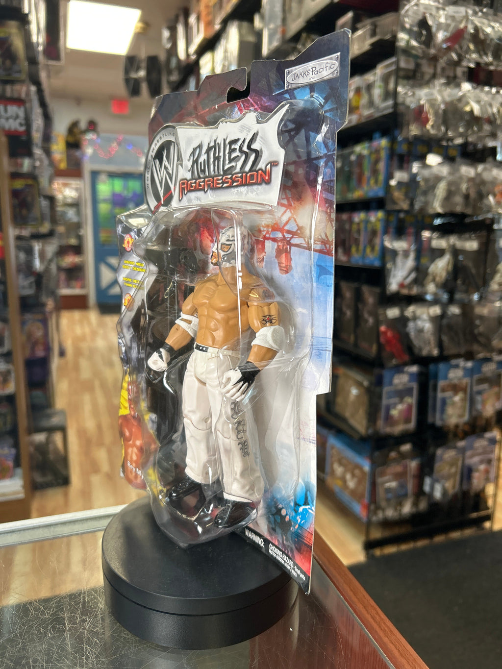 White Rey Mysterio -Ruthless Aggression- (Vintage WWE, Jakks) **SEALED** product image 5, provided for visual reference and