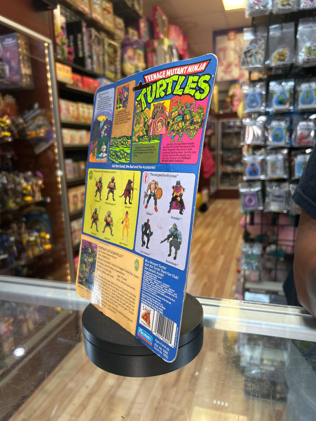 Donatello -10 Back Soft Head- 1764 (Vintage TMNT, Playmates) **SEALED** product image 3, provided for visual reference and