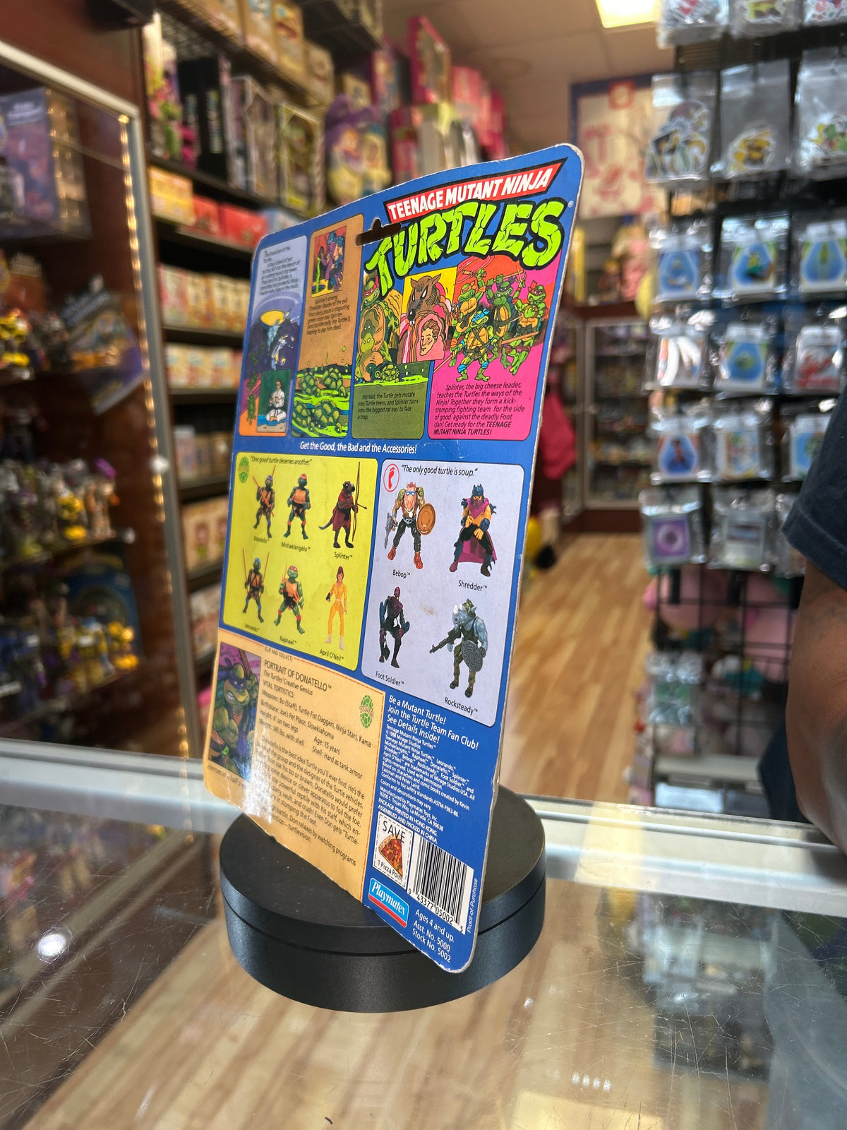 Donatello -10 Back Soft Head- 1764 (Vintage TMNT, Playmates) **SEALED** product image 3, provided for visual reference and