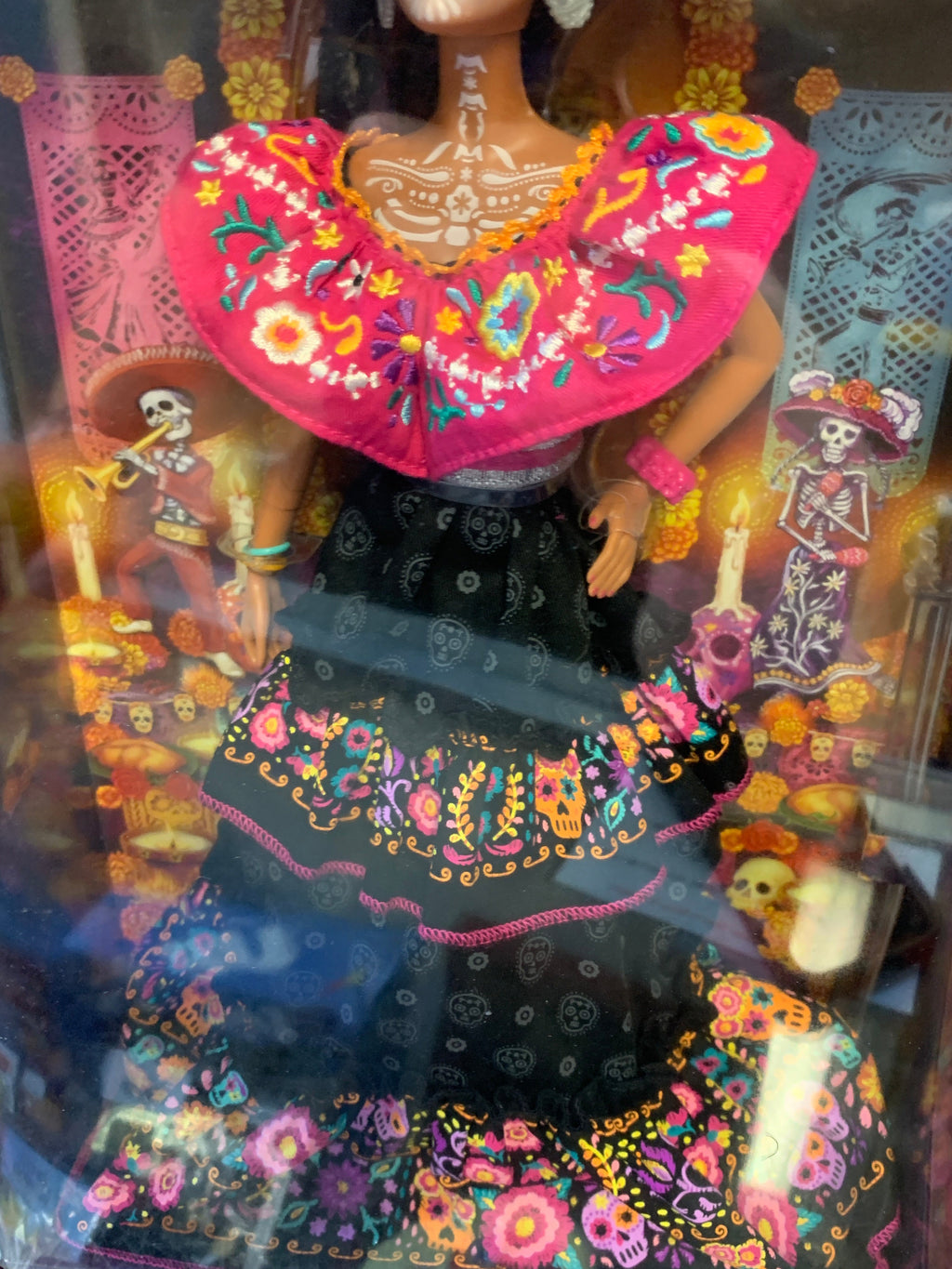Dia De Muertos Day Of The Dead Barbie Doll #GXL27 (Barbie Signature, Mattel) NEW product image 6, provided for visual