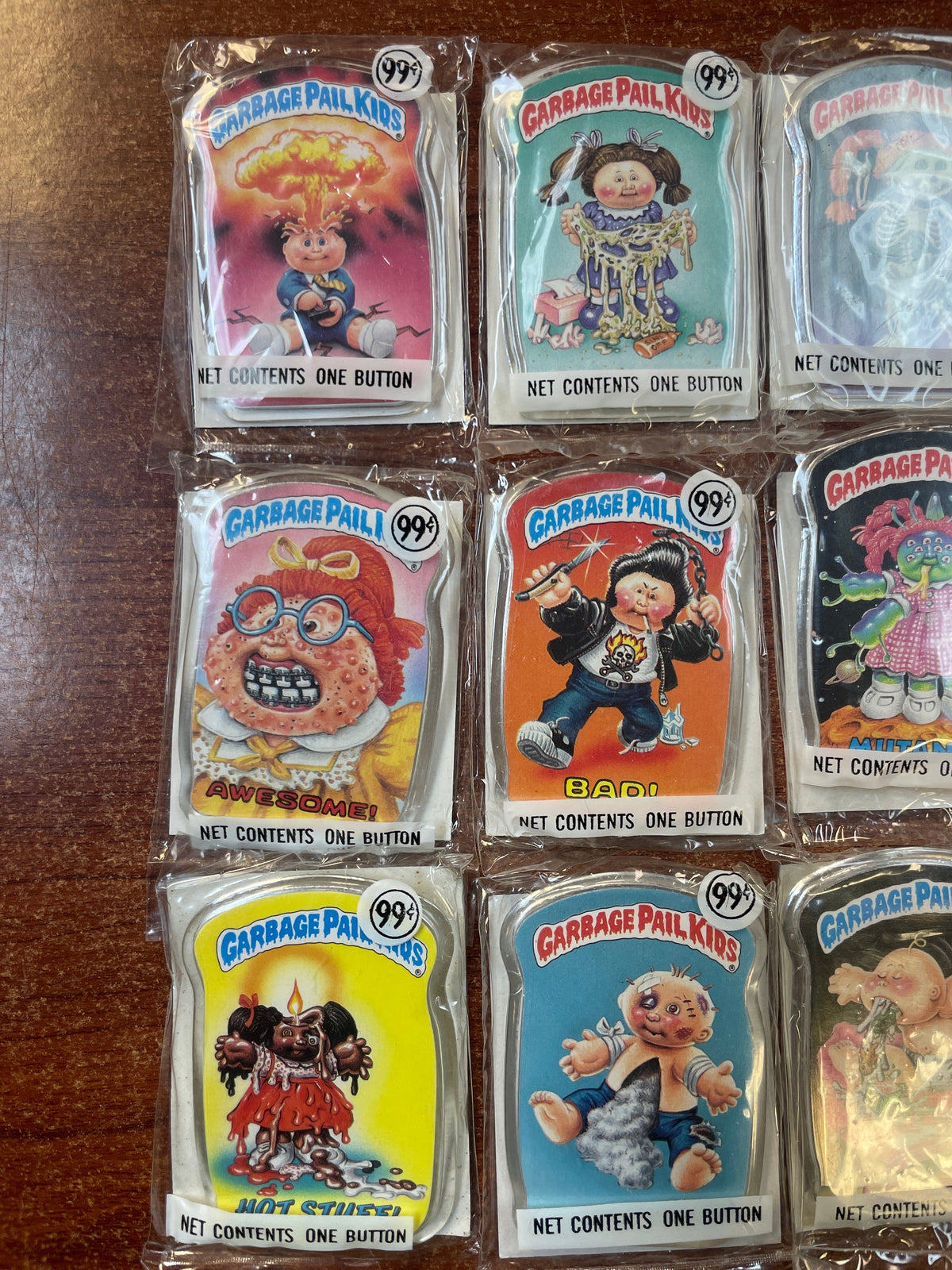 Garbage Pail Kids 12pc Button Set (Topps, Vintage GPK 1986) **NEW** product image 2, provided for visual reference and