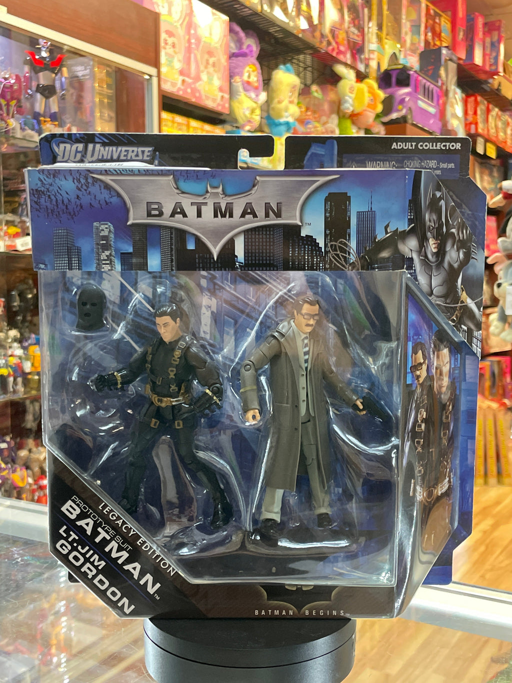 Prototype Bat Suit & LT. Jim Gordon -Movie Masters- (DC The Dark Knight Trilogy, Mattel) SEALED product image 1, provided