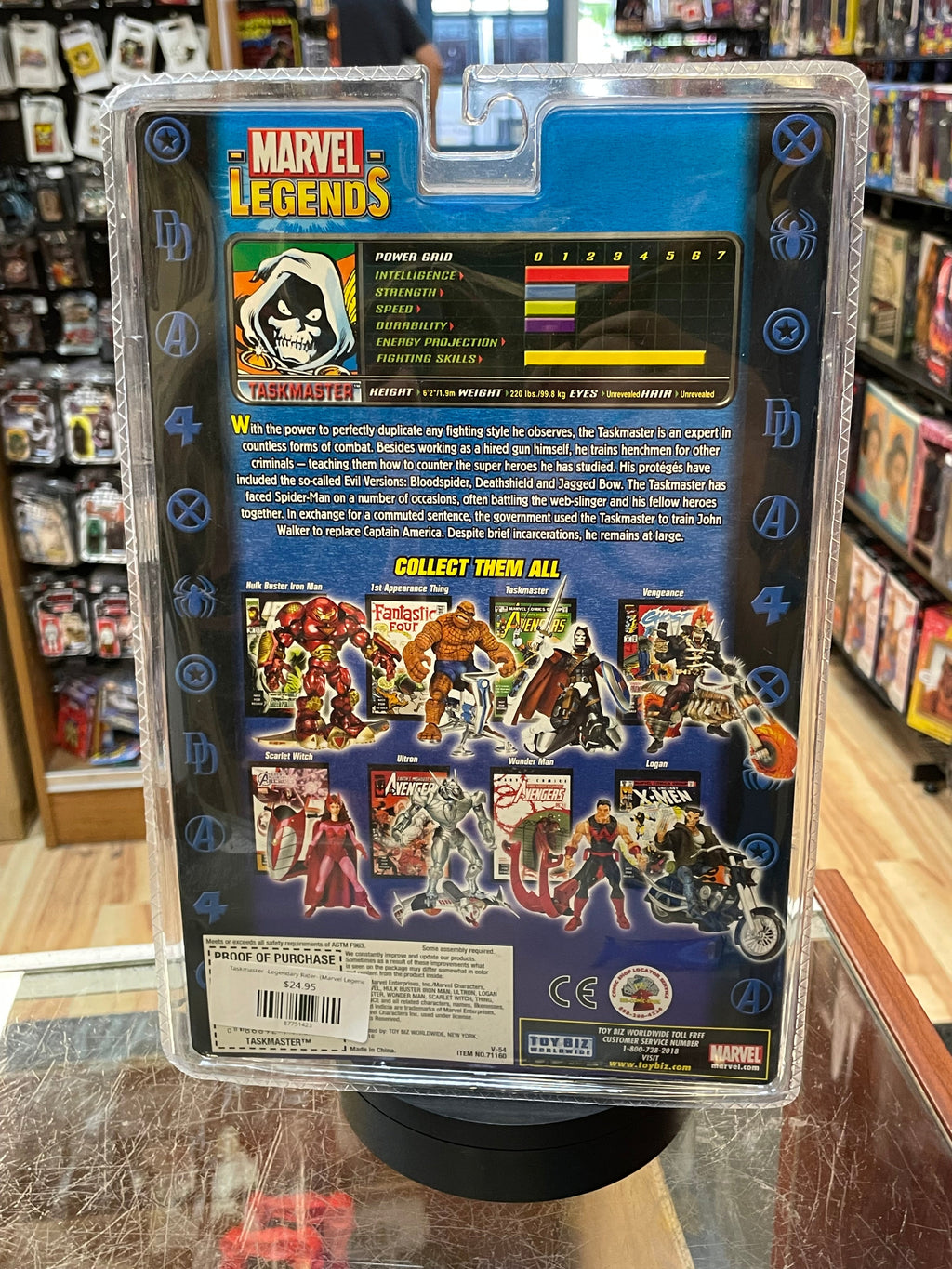 Taskmaster -Legendary Rider- (Marvel Legends, Toybiz) **SEALED** product image 2, provided for visual reference and product