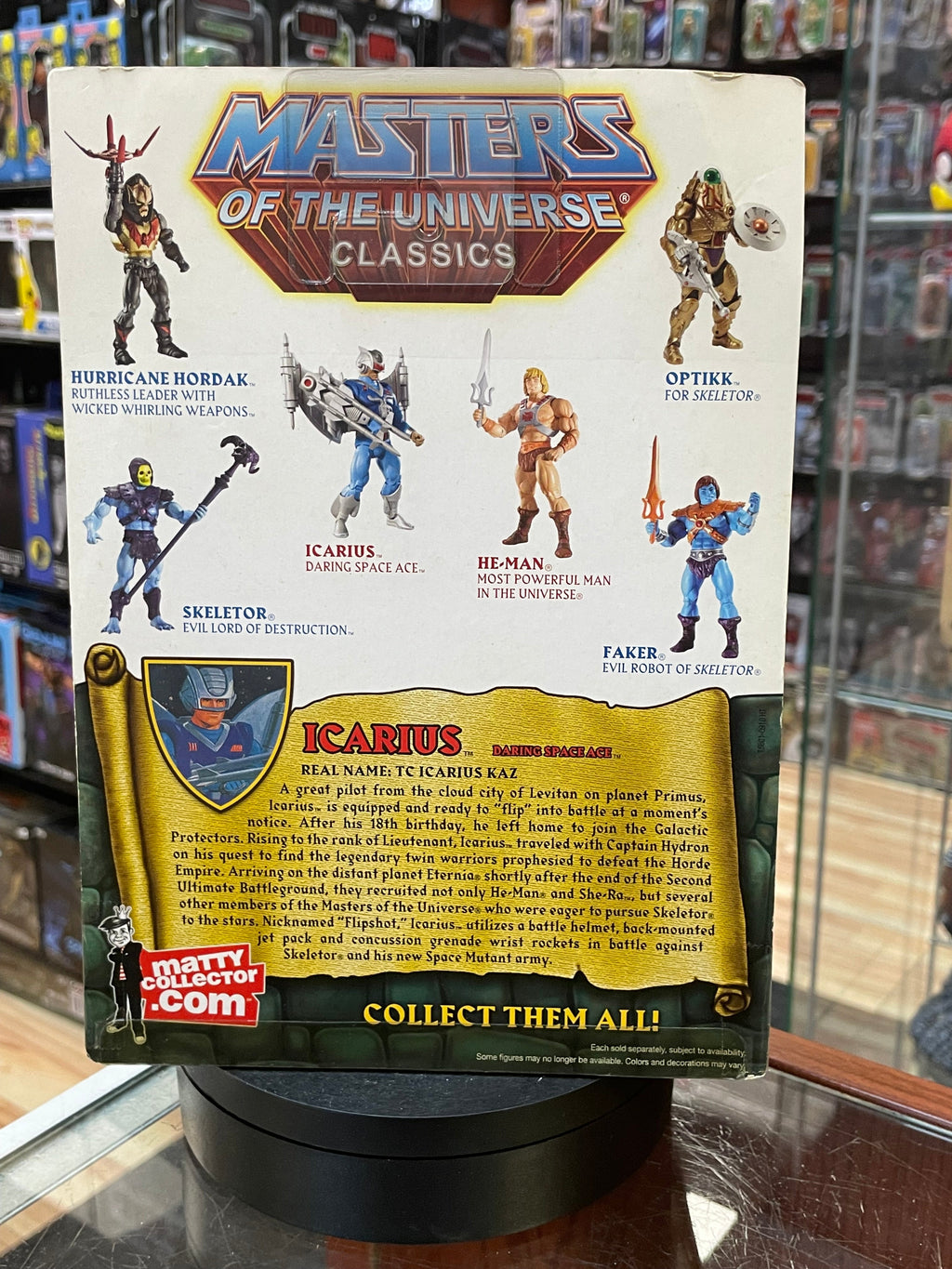 Icarius (MOTU Classics, Mattel) **SEALED** product image 3, provided for visual reference and product detail review