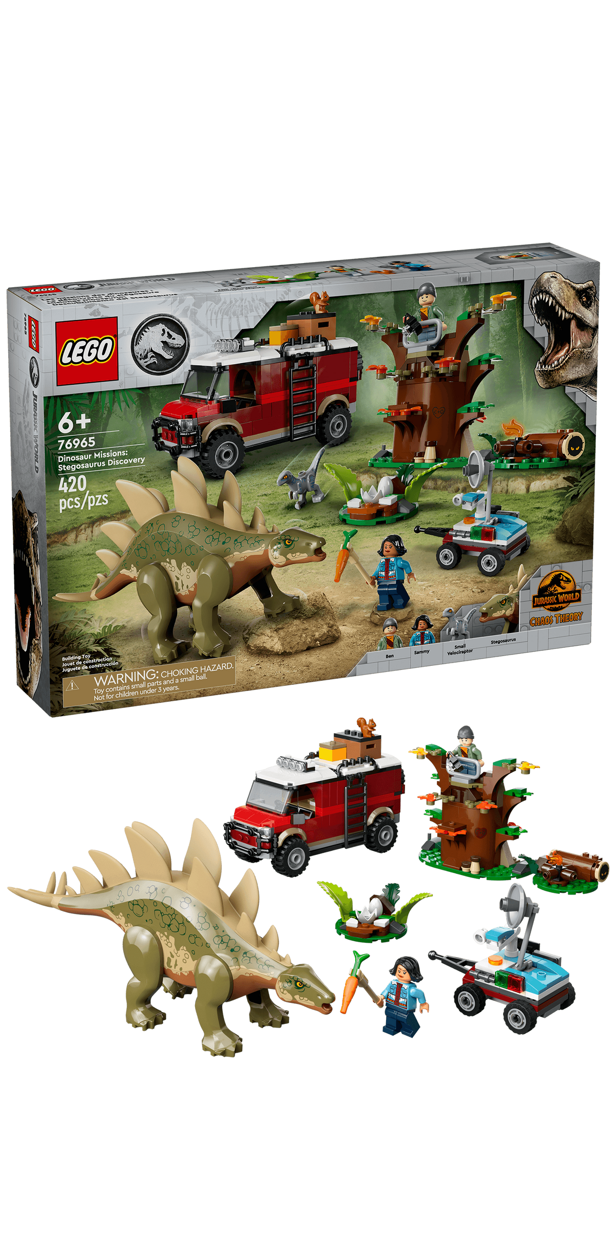 76965 LEGO Dinosaur Missions: Stegosaurus Discovery product image 2, provided for visual reference and product detail review