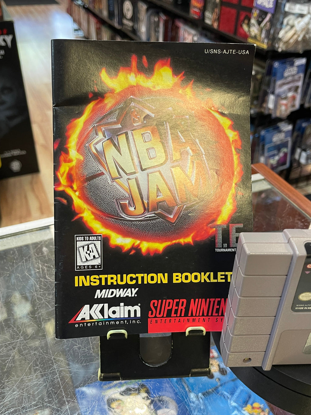 NBA JAM Tournament Edition with Manual (SNES Super Nintendo, Vintage Video Games) TESTED WORKING product image 3, provided