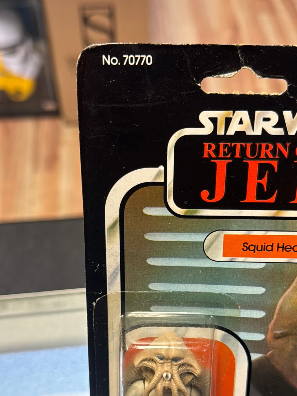 Squid Head Lando 77A ROTJ 1722 (Vintage Star Wars, Kenner) SEALED product image 2, provided for visual reference and product