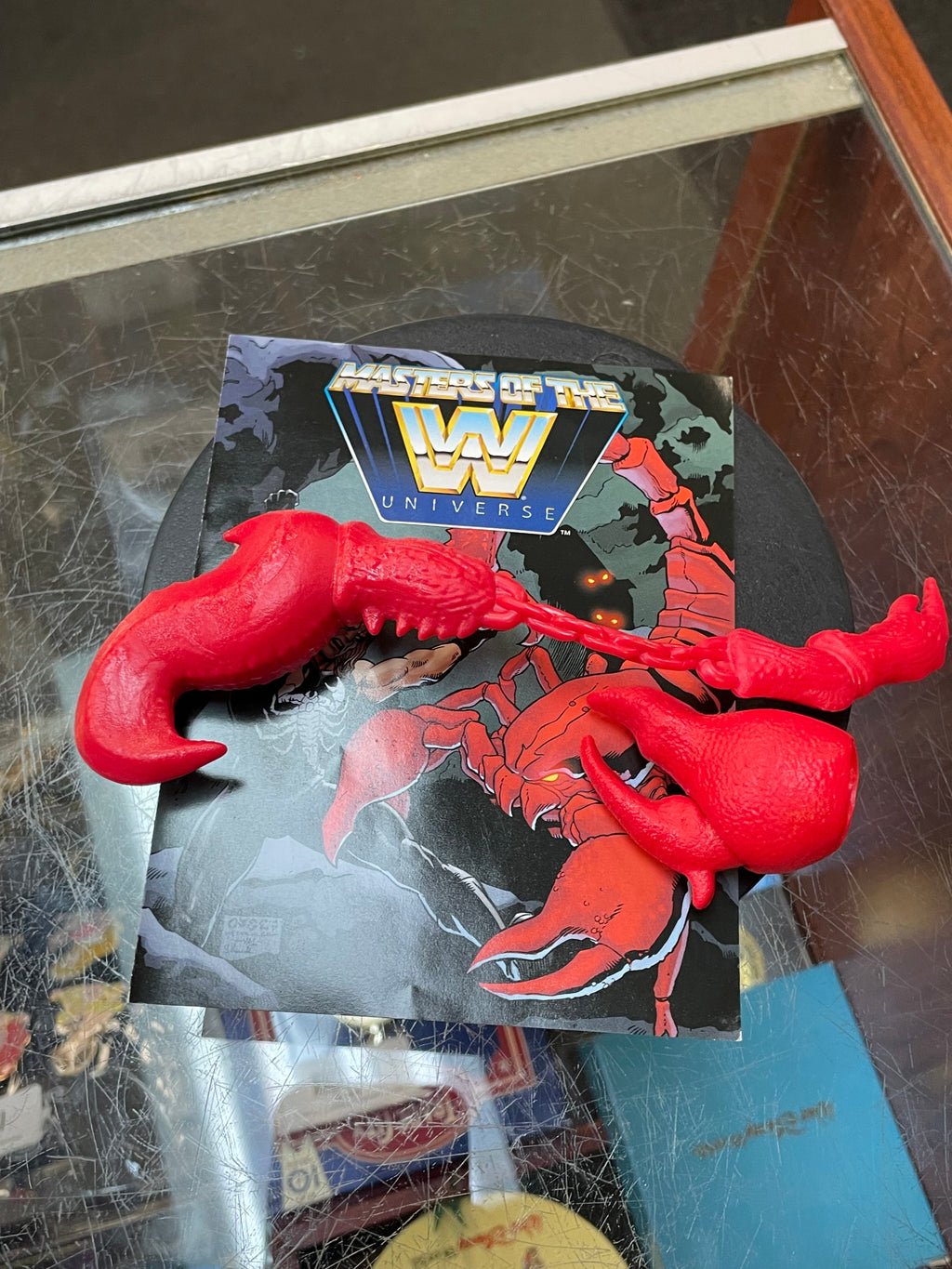 Sting as Clawful (WWE MOTU, Mattel) **COMPLETE** product image 8, provided for visual reference and product detail review