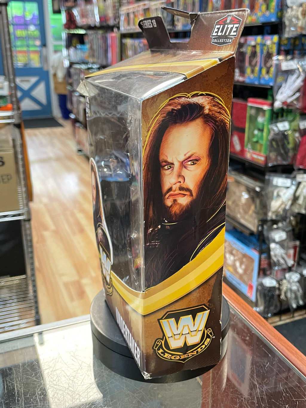 Undertaker S19 (WWE Elite Legends, Mattel) SEALED product image 2, provided for visual reference and product detail review