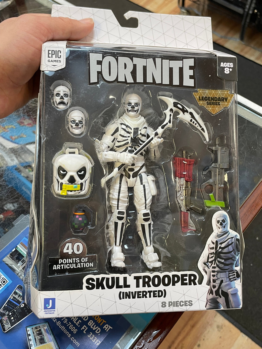Skull Trooper (Fortnite Legendary, Jazwares) **SEALED** product image 3, provided for visual reference and product detail