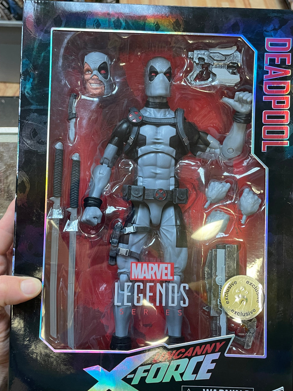 X-Force Deadpool -Deluxe- (Marvel Legends, Hasbro) **SEALED** product image 8, provided for visual reference and product