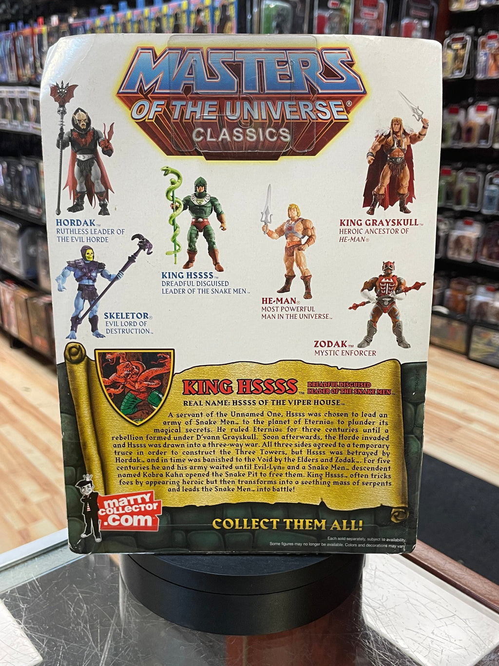 King Hsss (MOTU Classics, Mattel) **SEALED** product image 3, provided for visual reference and product detail review