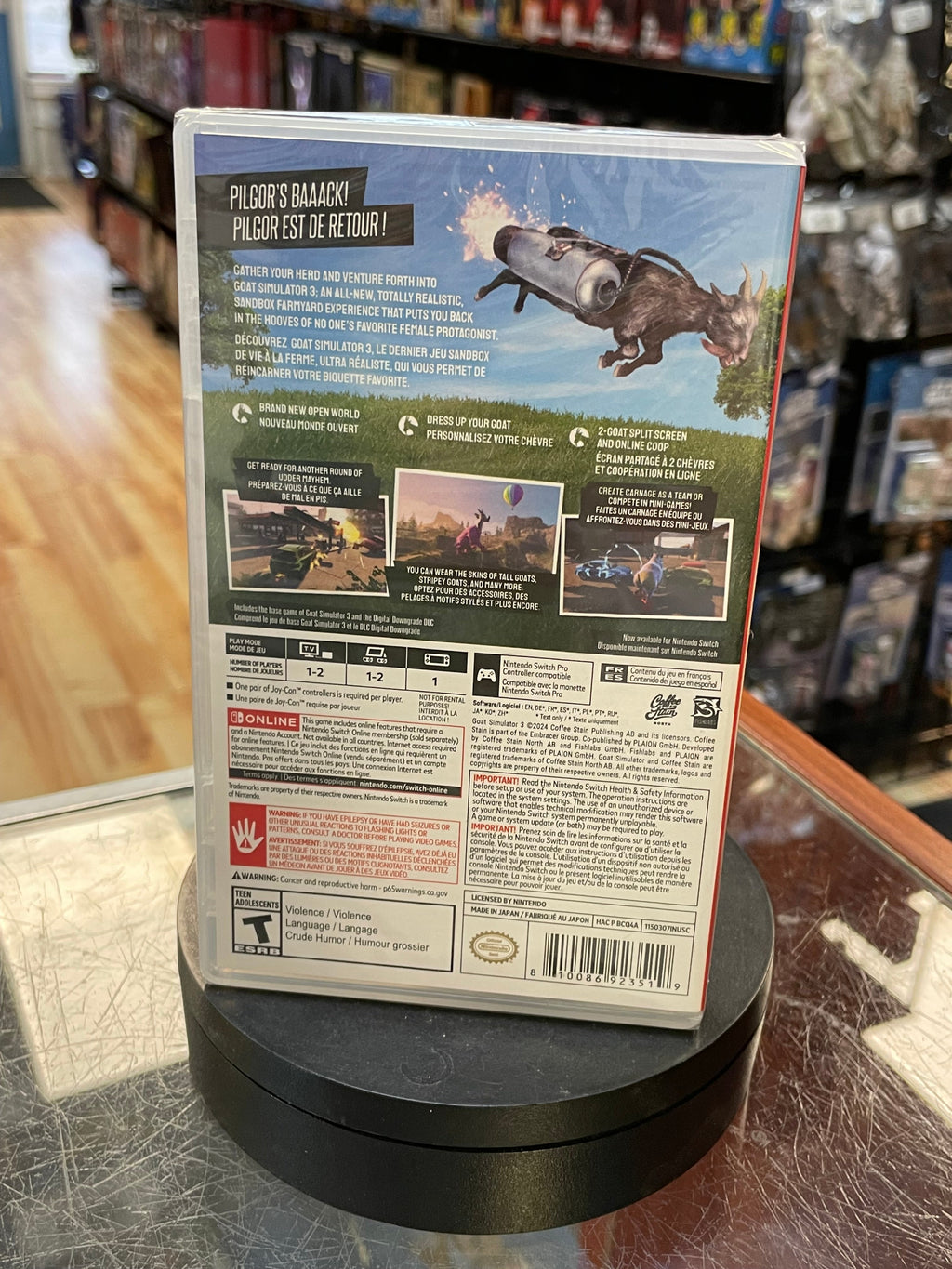 Goat Simulator 3 (Nintendo Switch, Video Games) **SEALED** product image 2, provided for visual reference and product detail