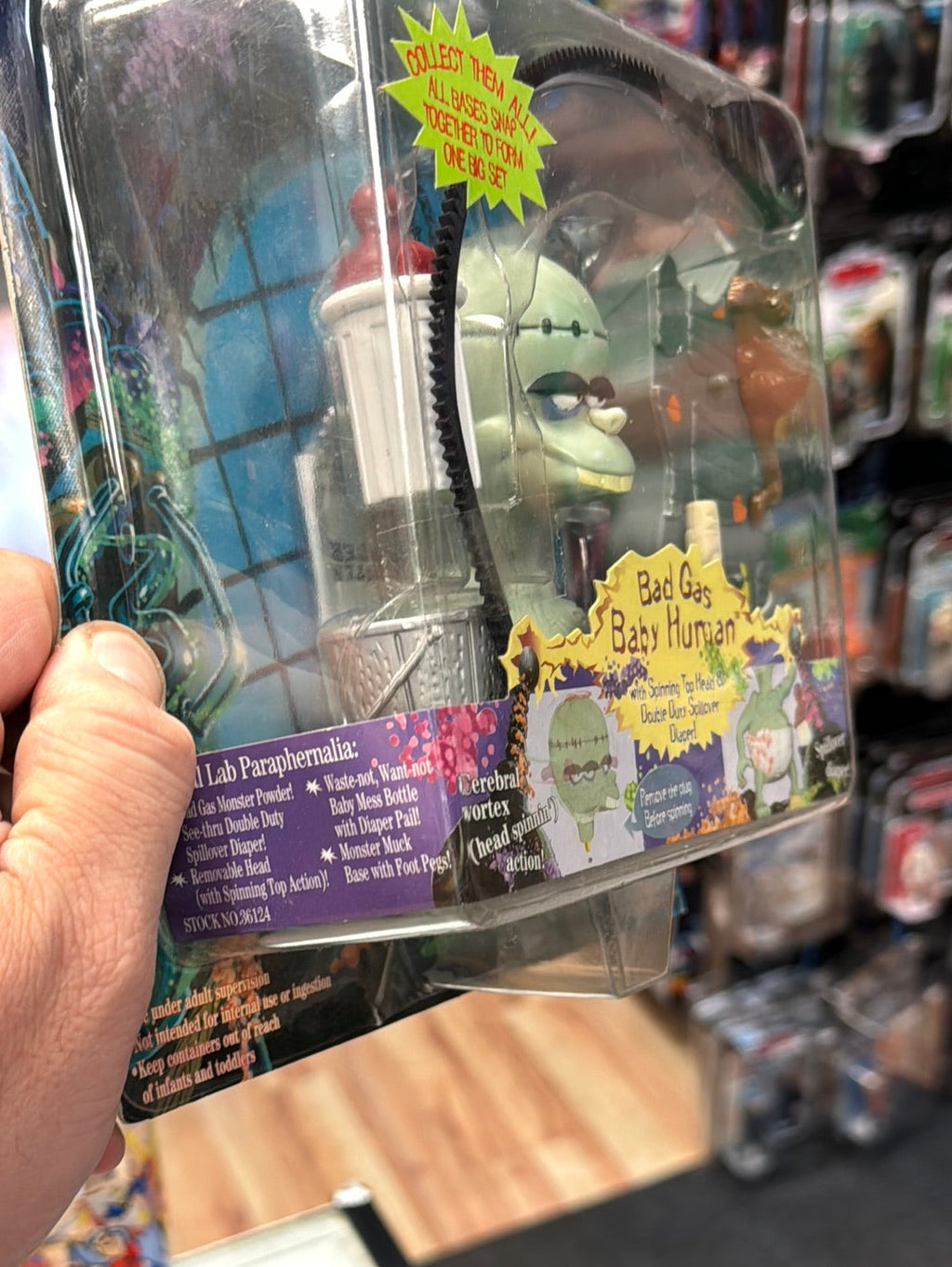 Bad Gas Baby Human (Vintage Toonsylvania, Toy Island) SEALED product image 7, provided for visual reference and product