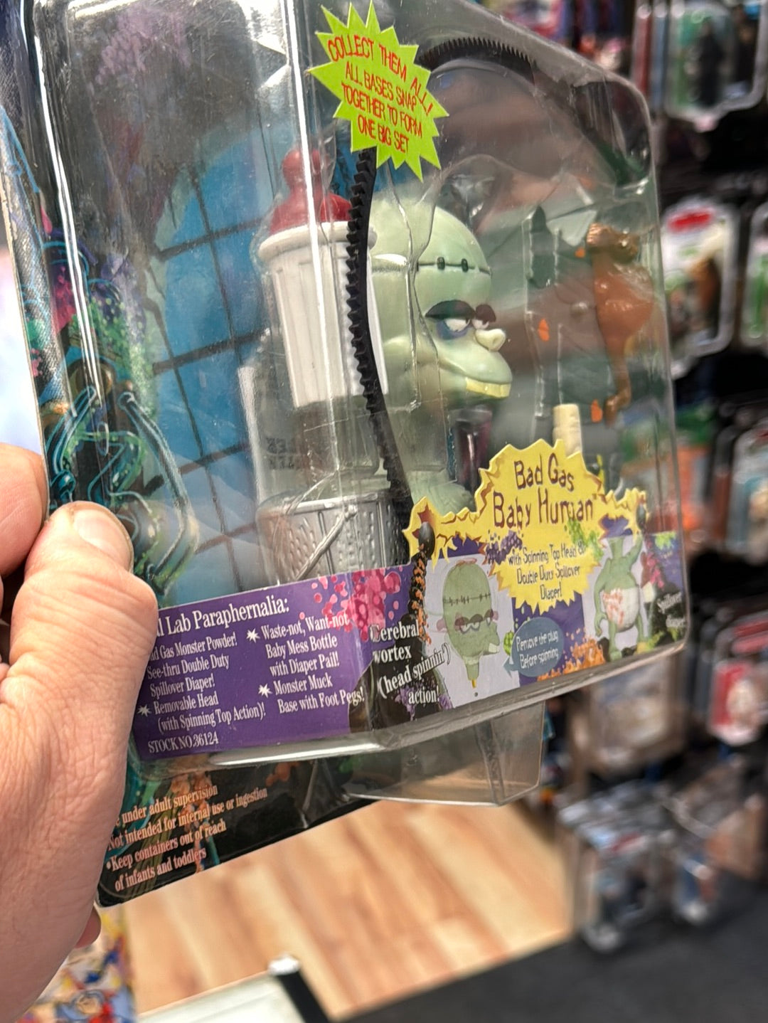 Bad Gas Baby Human (Vintage Toonsylvania, Toy Island) SEALED product image 7, provided for visual reference and product