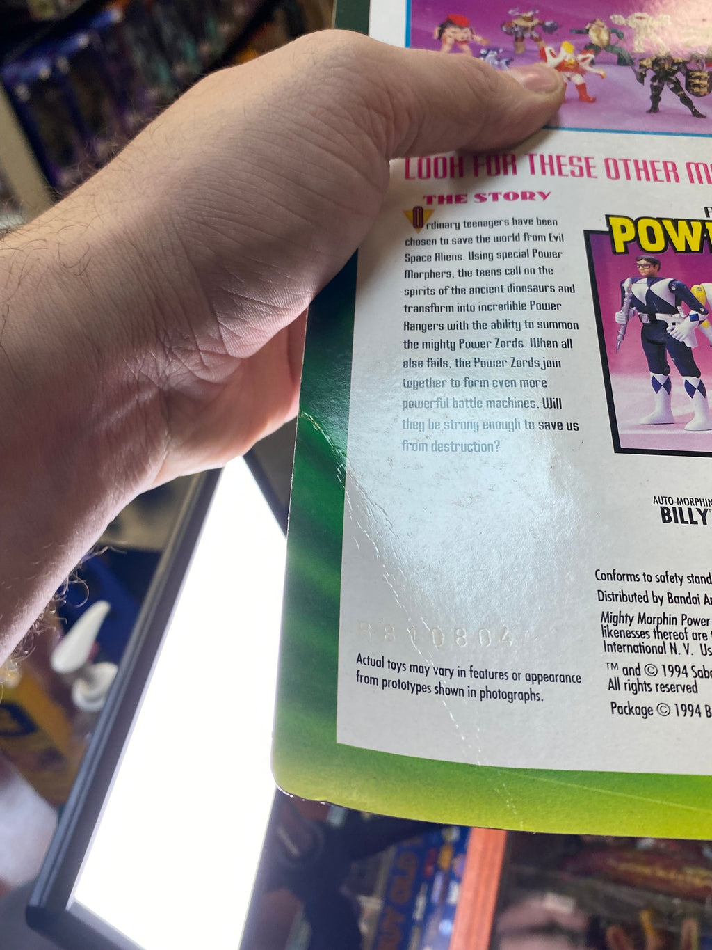 Pete & Repeat Evil Space Aliens (Vintage MMPR Power Rangers, Bandai) SEALED product image 16, provided for visual reference