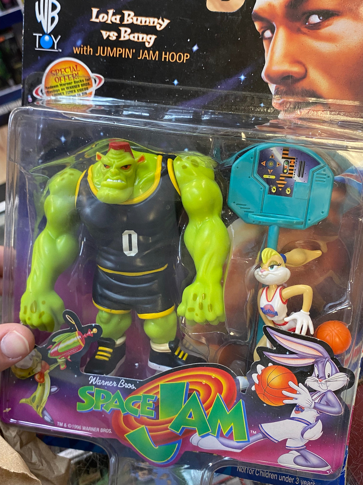 Lola Bunny with Bang (Vintage Space Jam, Playmates) SEALED product image 4, provided for visual reference and product detail