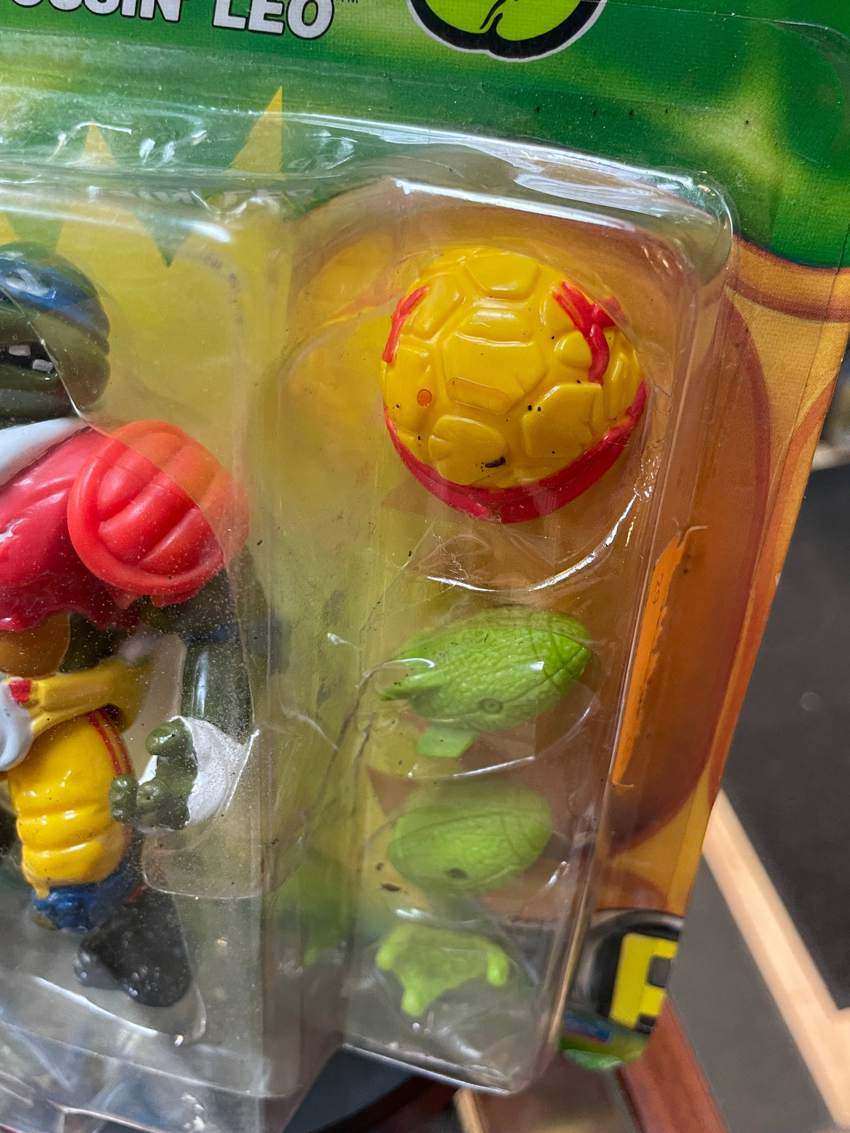 TD Tossin Leo (Vintage TMNT Ninja Turtles, Playmates) SEALED product image 7, provided for visual reference and product