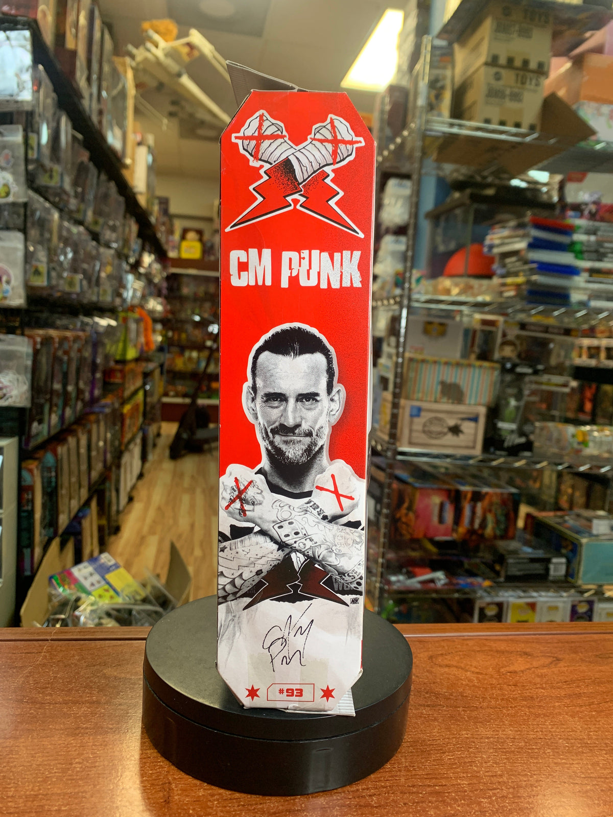 Ice Cream CM Punk #93 (All Elite Wrestling AEW, Jazwares) **SEALED** product image 3, provided for visual reference and