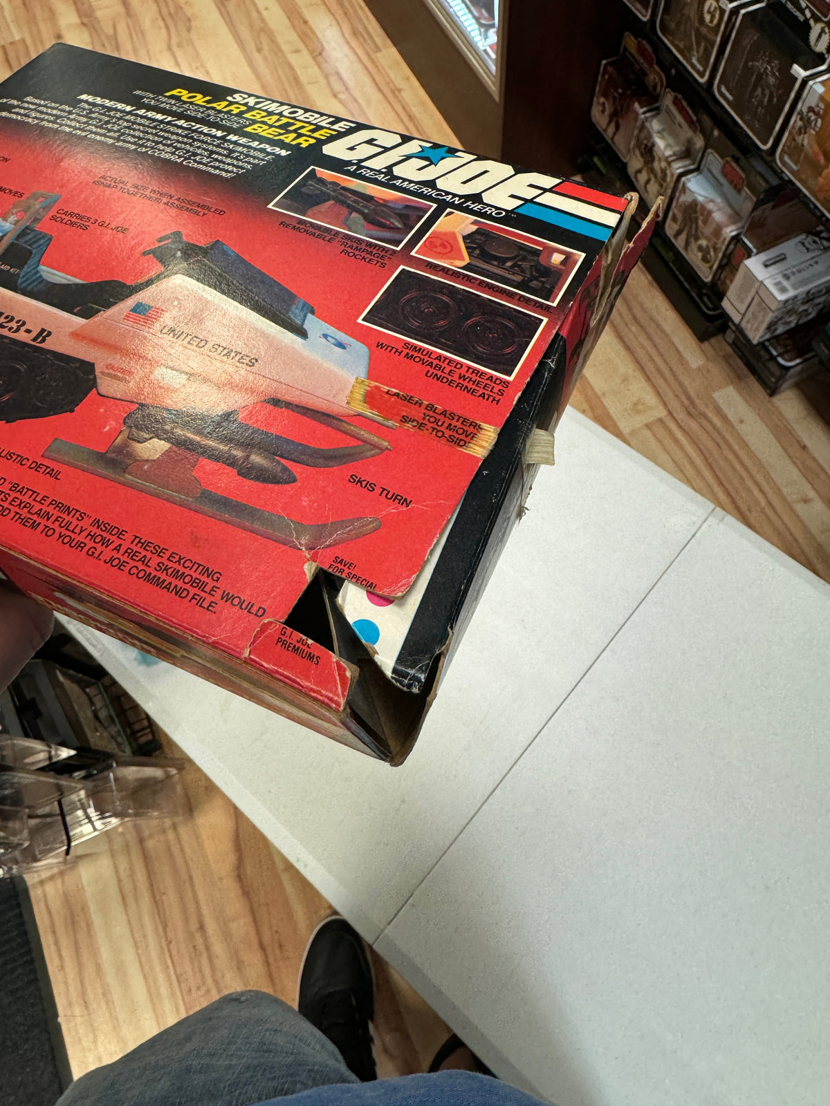 Polar Battle Bear Skimobile (Vintage GI Joe, Hasbro) COMPLETE WITH BOX product image 7, provided for visual reference and