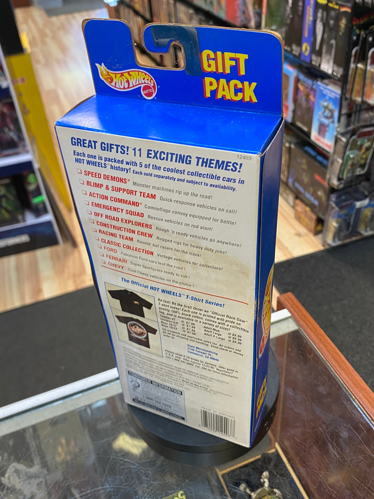 Chevrolet Gift Pack with Blue Coupe 12403 (Vintage Hot Wheels, Mattel) SEALED product image 5, provided for visual reference