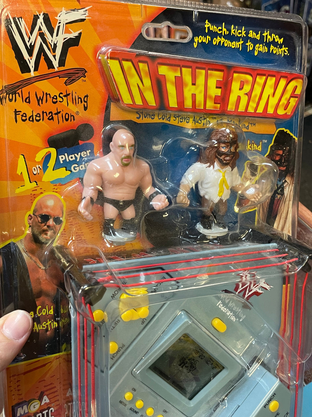 Stone Cold vs Mankind In The Ring Game (Vintage WWF, MGA Sports) **SEALED** product image 4, provided for visual reference