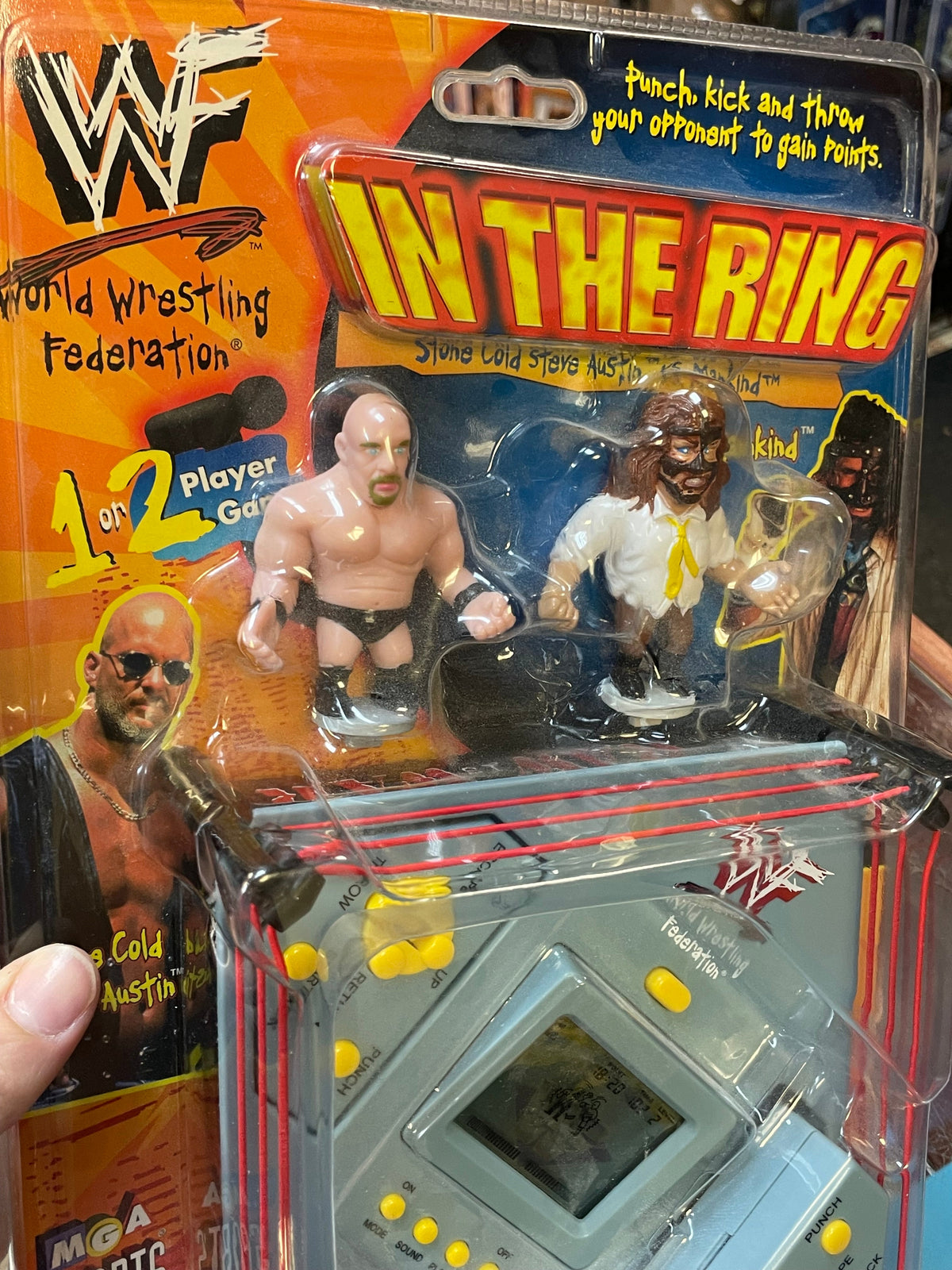 Stone Cold vs Mankind In The Ring Game (Vintage WWF, MGA Sports) **SEALED** product image 4, provided for visual reference