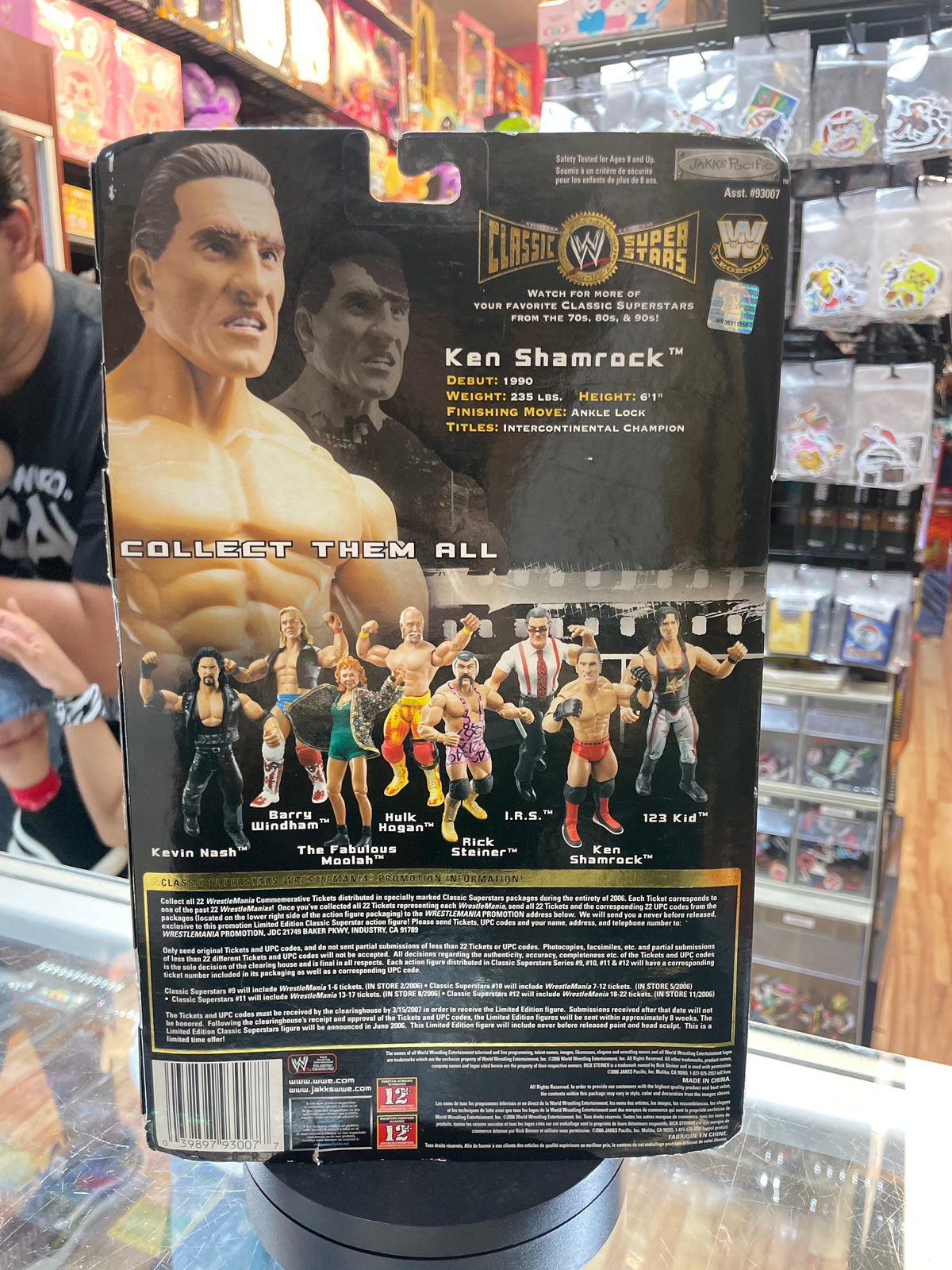 Ken Shamrock (WWF Classic Superstars, Jakks Pacific) SEALED product image 3, provided for visual reference and product